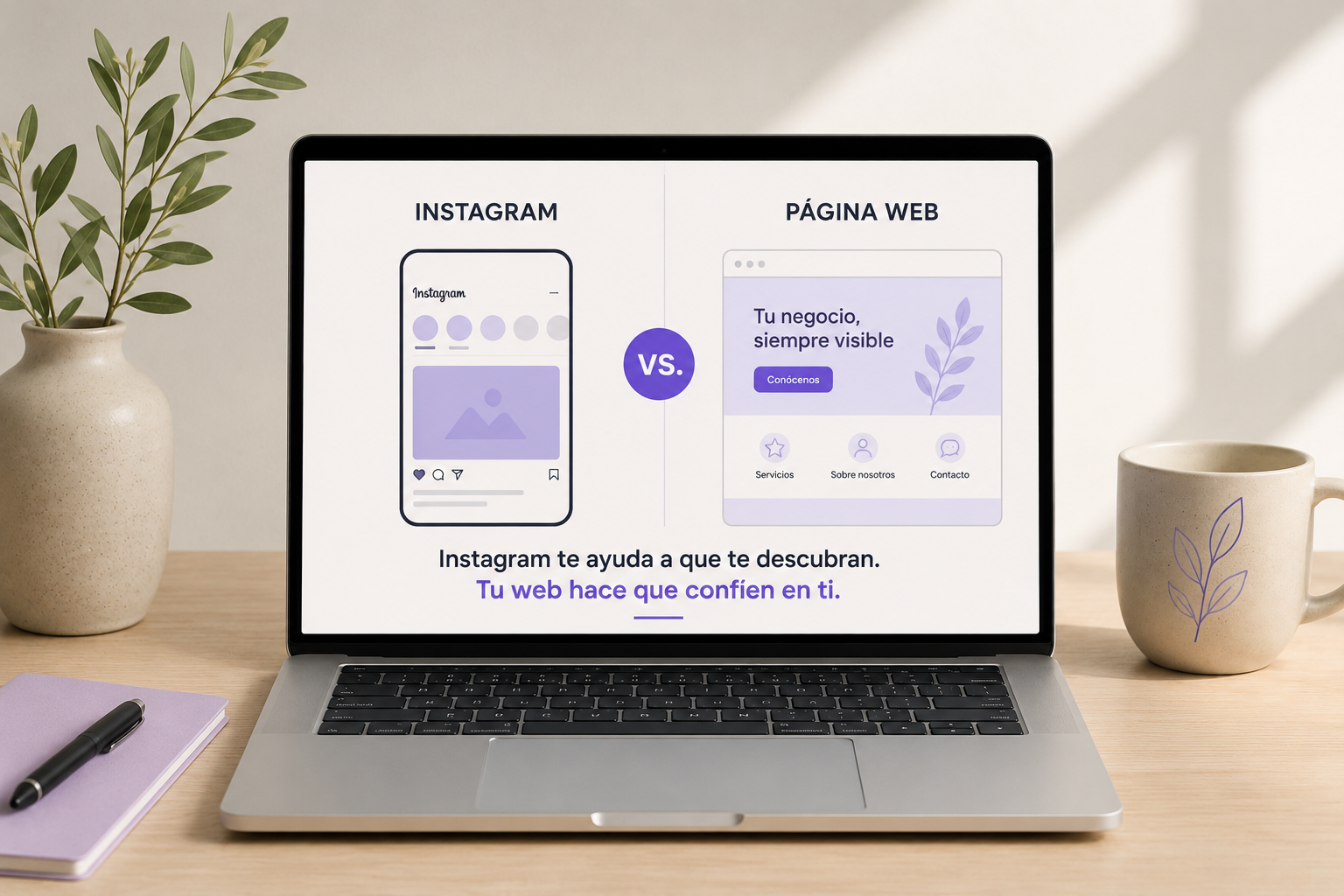 Muchos negocios creen que Instagram es suficiente para atraer clientes. Descubre por qué una página web sigue siendo una de las mejores inversiones para un negocio local.